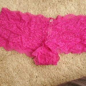 Hot pink underwear
